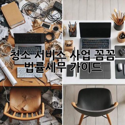 청소 서비스 사업, 꼼꼼 법률&세무 가이드🔑✨