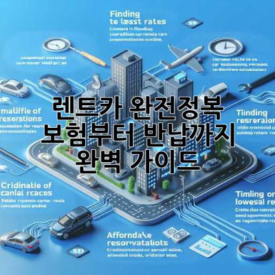 🚗 렌트카 완전정복! 보험부터 반납까지 완벽 가이드 🔑