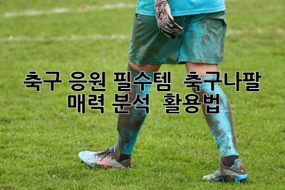 축구 응원 필수템! ⚽️📣 축구나팔 매력 분석 & 활용법