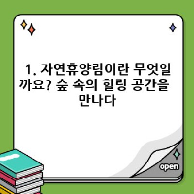 자연휴양림 완벽 가이드: 힐링과 휴식의 모든 것