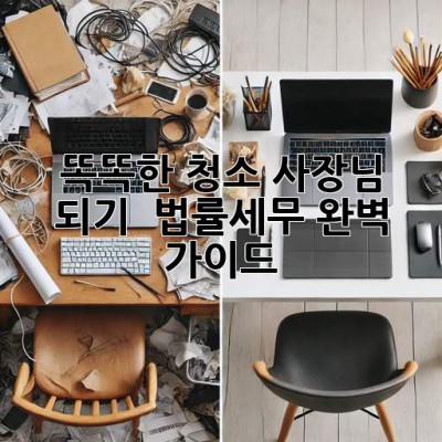 똑똑한 청소 사장님 되기! 🧹 법률&세무 완벽 가이드 💡